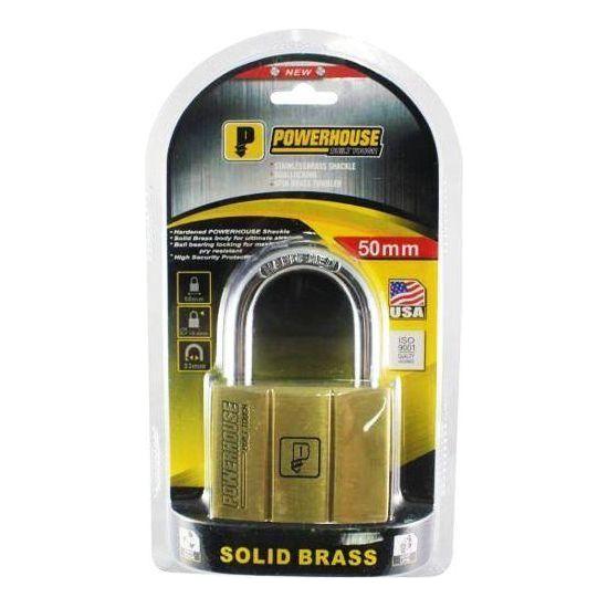 Powerhouse PH140 Solid Brass Padlock Short Shackle | Powerhouse by KHM Megatools Corp. Powerhouse PH140 Solid Brass Padlock Short Shackle | Powerhouse by KHM Megatools Corp.